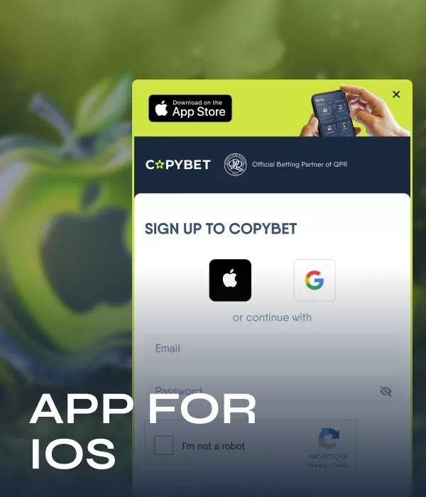 CopyBet app for iOS