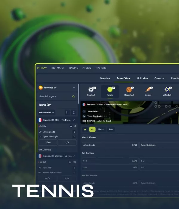 CopyBet tennis betting